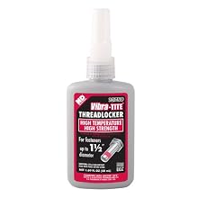 Vibra-TITE 137 Red Permanent High Temperature and High Strength Anaerobic Threadlocker, 50ml Bottle