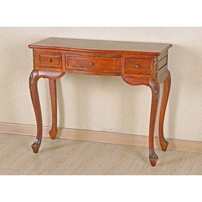 Carved Wood Vanity Desk