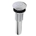 Decolav 9298-CP Push Button Closing Umbrella Drain without Overflow, Polished Chrome