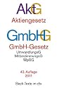 Aktiengesetz · GmbH-Gesetz: mit Umwandlungsgesetz, Wertpapiererwerbs- und Übernahmegesetz, Mitbestimmungsgesetzen: UmwandlungsG, MitbestimmungsG, WpüG, SpruchG