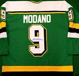 Mike Modano Signed Dallas Stars Vintage Green Jersey