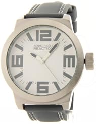 Kenneth Cole Reaction RK1253 Large Face Grey Rubber Strap Womans Watch