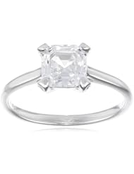Myia Passiello "Timeless" Swarovski Zirconia Asscher Cut Solitaire Ring