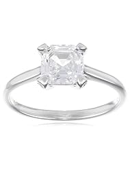 Myia Passiello "Timeless" Swarovski Zirconia Asscher Cut Solitaire Ring