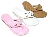 Girls Braided Toe Wedges Sandals