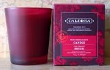 Caldrea Limited Edition Rose Pomegranate Candle In Red Frosted Glass 9.1 Oz.