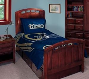 St. Louis Rams Twin/Full Comforter with Two Pillow Shams