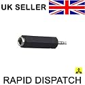 6.35 1/4" stereo socket to 3.5 Stereo jack adaptor audio