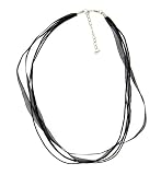 Necklace Cord For Pendants - 5-Strand Organza and Cord Mixed ~ 17