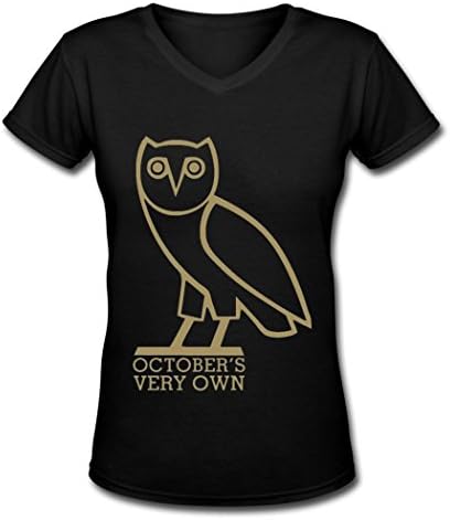 TQQ popular girl's OVO logo å‰¯æœ¬ women's t shirt Black L