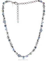 Sorrelli "Salt Water" Crystal and Opaque Stone Silver-Tone Necklace