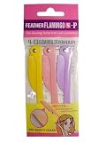 Generic FEATHER FLAMINGO Eyebrow Shaver 3pcs