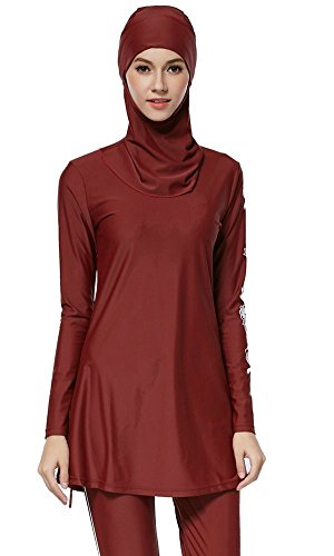 Ababalaya Womens' Islamic Swimming Hijab Swimwear