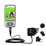 International Wall / AC Charger for the HTC Kaiser - Gomadic Brand w/ TipExchange Technology