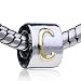 Letter C European Bead Fits Pandora Charm