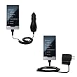 Car and Wall Charger Essential Kit for the Microsoft Zune HD - uses Gomadic TipExchange Technology