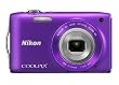 Nikon COOLPIX S3300 16 MP Digital Camera with 6x Zoom NIKKOR Glass Lens and 2.7-inch LCD (Purple)