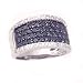 14K 1.30 CTW Black & White Diamond Band