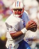 Warren Moon Houston Oilers - Action - Autographed 16x20 Photograph with HOF 06 Inscription