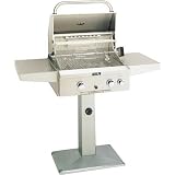 AOG 24 Inch Natural Gas Grill W/ Rotis On Pedestal (converts To Propane)