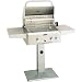 AOG 24 Inch Natural Gas Grill W/ Rotis On Pedestal (converts To Propane)