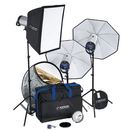Hensel Integra Pro Plus Super Size Kit with Three Integra Pro Plus 500 Monolights & Accessories, 1,500 Total watt Seconds.