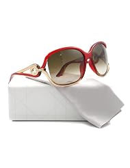 Christian Dior Ladies Dior Volute2 Red Honey Frame Brown Gradient Lens Plastic Sunglasses by Christian Dior