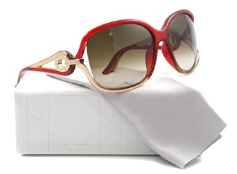 Click here to buy Christian Dior Ladies Dior Volute2 Red Honey Frame Brown Gradient Lens Plastic Sunglasses by Christian Dior.