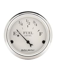 Automotive Parts and Accessories: Auto Meter 1606 Old Tyme White Fuel Level Gauge - Auto Meter