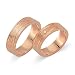Exklusive Trauringe aus 750er Rotgold mit Diamant WR0173-7s