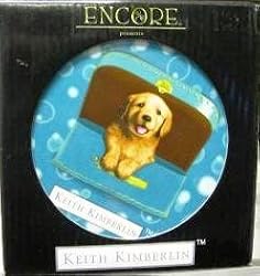 Keith Kimberlin Golden Retriever Ceramic Coaster Set