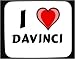 I Love Davinci Decorated Mouse Pad