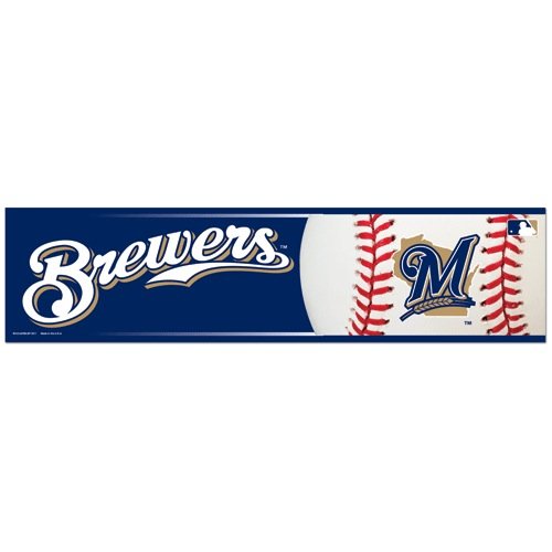 MLB Baseball Milwaukee Brewers Bumper Sticker (2-Pack)