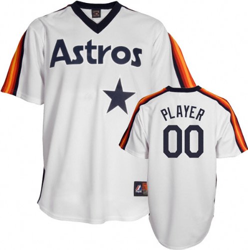 Houston Astros Cooperstown White -Any Player- Replica Jersey