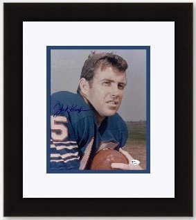 Jack Kemp Autographed/Hand Signed Buffalo Bills 8x10 Photo - Former Congressman - Custom Framed