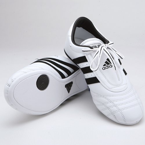 Adidas Martial Arts Shoes - sm-II White/Black Stripes, 6H