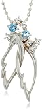 未来天使(ミライテンシ)SV950&925&ブルートパーズ&キュビックジルコニア 天使の羽ばたきIIIブルートパーズ&キュービックジルコニアシルバーペンダント MIP1141BT レディース