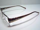 100% Authentic Brand New Prada VPR74H 766-1O1 Shiny Brown Semi-Rimless Eyeglasses 51mm by Luxottica