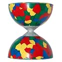 Mister Babache Arlequino MINI Diabolo - Green/Yellow/Blue/Red