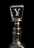 Monogram Glass Wine Stopper - Y