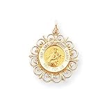 14k Our Lady of Mt. Carmel Medal Pendant