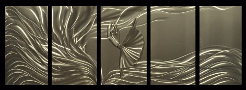 Ballerina DANCER Modern Abstract Metal Wall Art Deco Sculpture Painting