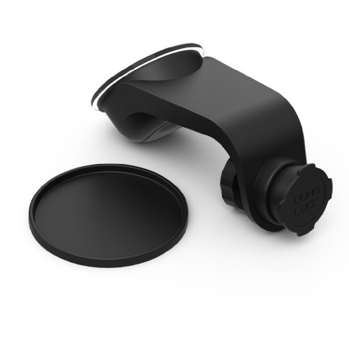 Quad Lock Universal Car Mount with Industrial Strength Suction Cup Black