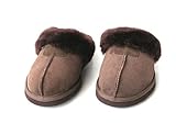 Sheep Touch Women's Twin-Face Australian Sheepskin Classic Slippers Chocolate | Free Shipping in US