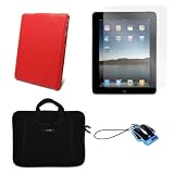 (Red Leather Stone Cover Apple iPad skin silicone case / leather case for iPad 3G cover neoprene sleeve case accessory bundle + screen protector + MiniSuit LCD Cleaner 41gGGfpMRFL. SL160 (Red Leather Stone Cover Apple iPad skin silicone case / leather case for iPad 3G cover neoprene sleeve case accessory bundle + screen protector + MiniSuit LCD Cleaner