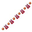 12' All-Star Basketball Printed Garland
