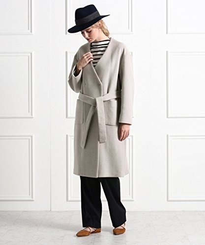 (アクアガール) aquagirl ノーカラーベルテッドコート 12999303