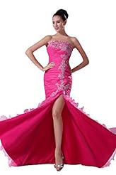 Strapless Charmeuse/Organza/Silk/Taffeta/Tulle Beaded Lace Evening Dress 