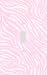 Pink Zebra Skin Print Decorative Switchplate Cover