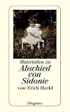 Produkt-Bild: Abschied von Sidonie. Materialien zu einem Buch und seiner Geschichte